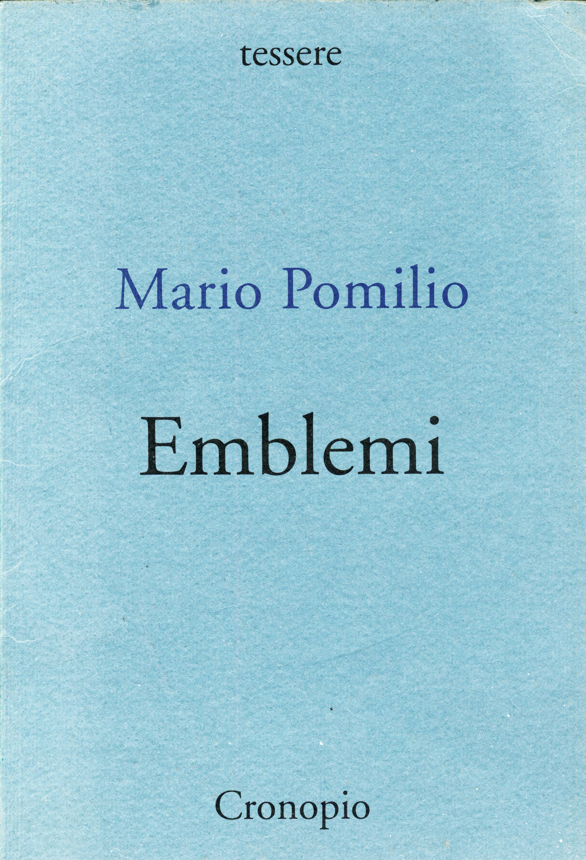 Emblemi. Poesie 1949-1953 (2000)